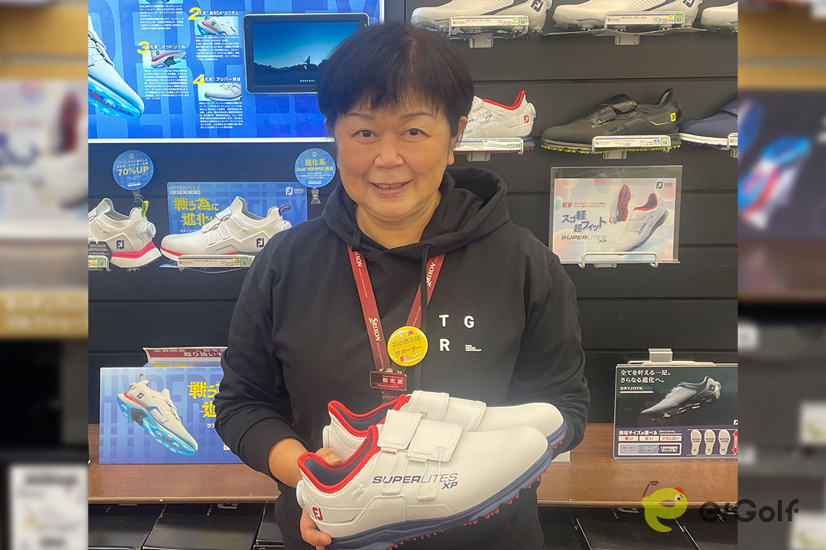 ゴルフ5 久留米櫛原店のフットジョイ フィッティングエキスパート、金丸美紀さん