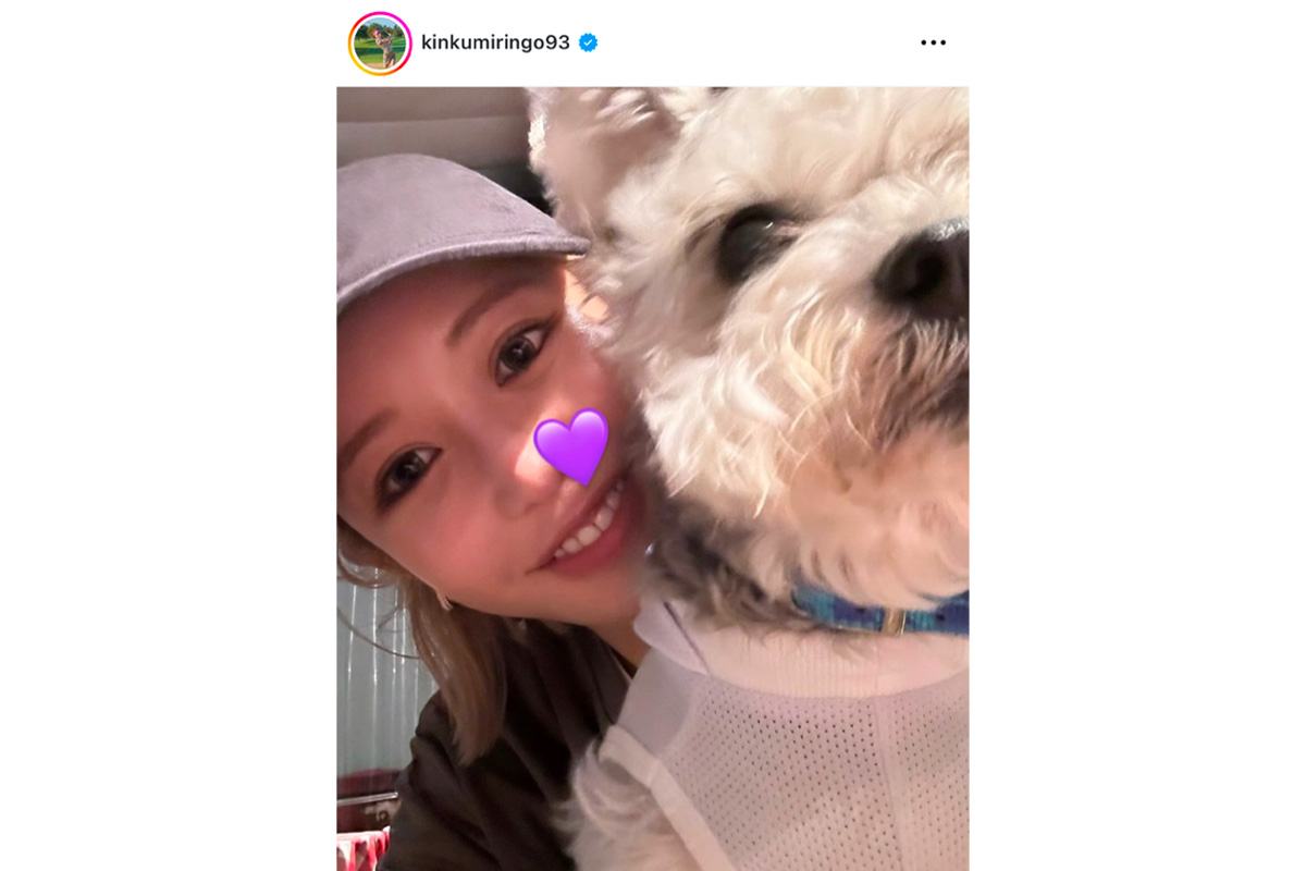 金田久美子のインスタグラム（@kinkumiringo93）より