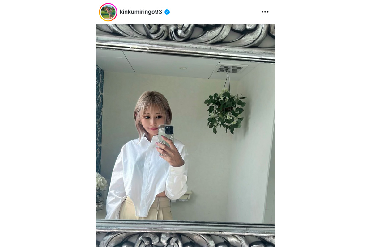 金田久美子のインスタグラム（@kinkumiringo93）より