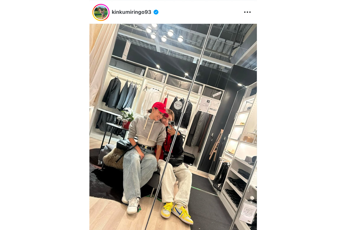 金田久美子のインスタグラム（@kinkumiringo93）より