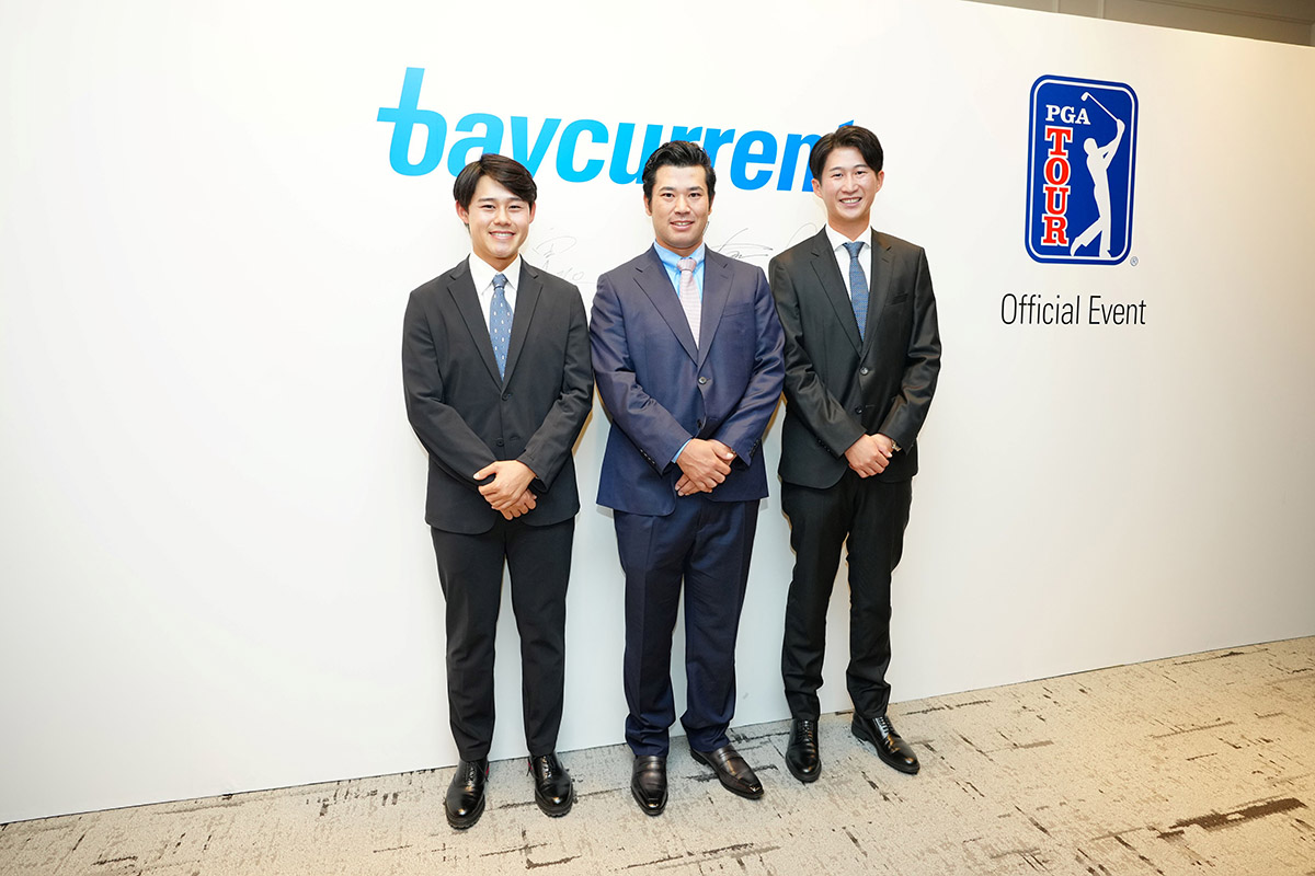 2025年シーズンのPGAツアーに参戦する（左から）大西魁斗、松山英樹、星野陸也　写真：公式提供