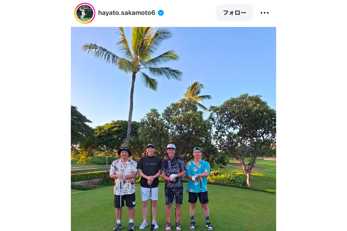 坂本勇人のインスタグラム（@hayato.sakamoto6）より