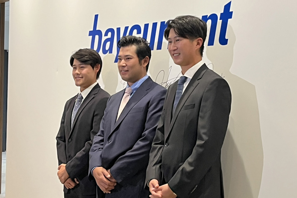 2025年シーズンのPGAツアーに参戦する（左から）大西魁斗、松山英樹、星野陸也