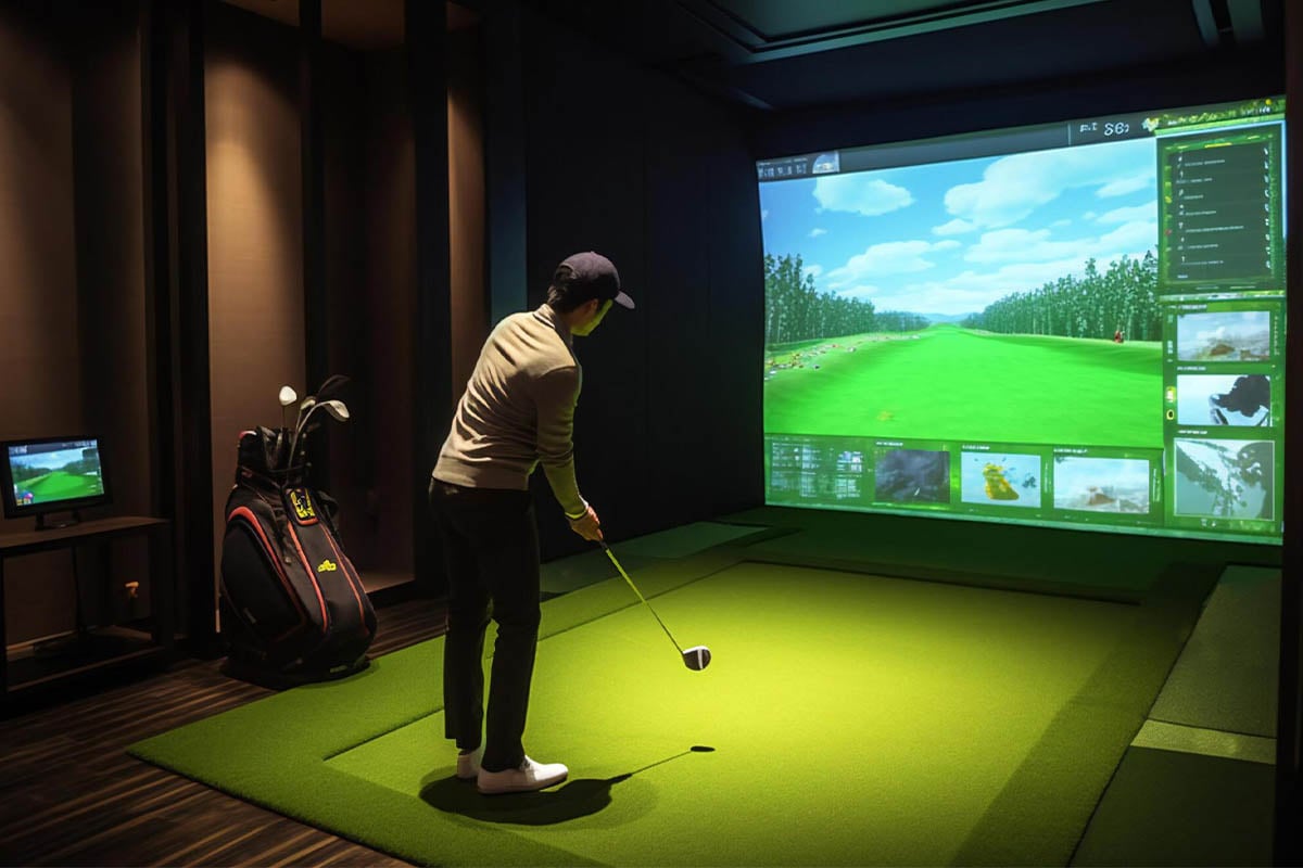 天候に左右されないインドアゴルフ練習場は首都圏を中心に増加している 写真:PIXTA