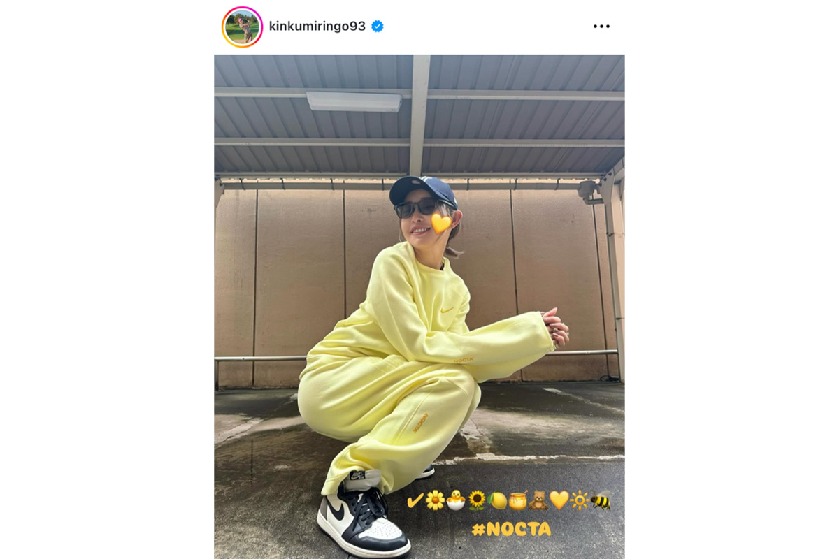 金田久美子のインスタグラム（@kinkumiringo93）より