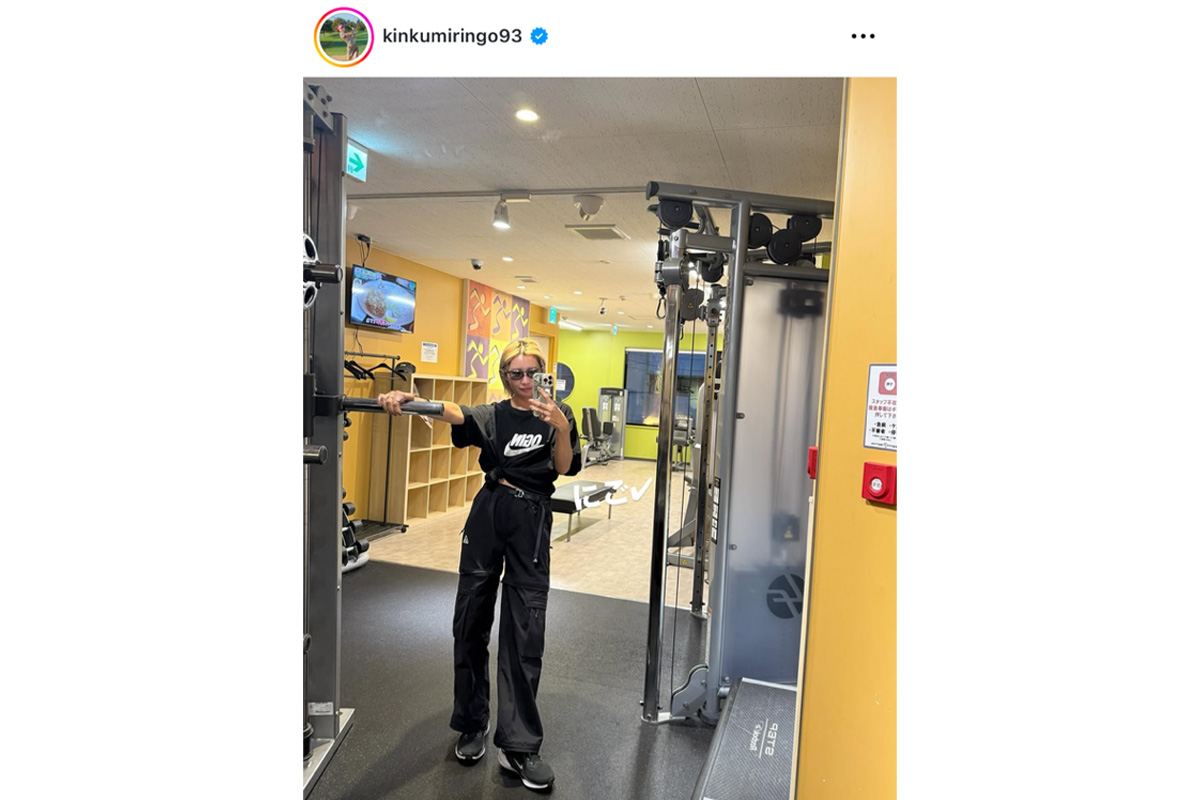 金田久美子のインスタグラム（@kinkumiringo93）より