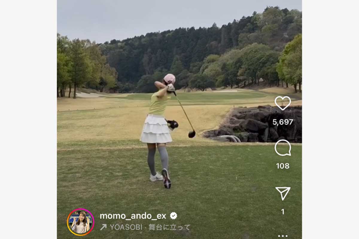 安藤萌々のインスタグラム（@momo_ando_ex）より