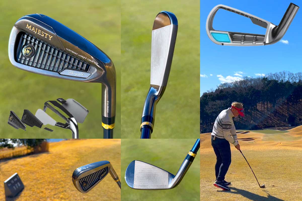 7番（ロフト角26度）のアイアンは、多パーツ複合素材構造により打感も打音も大幅に改善