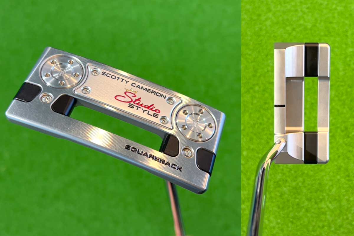 「スクエアバック」はアルマイト処理された黒色アルミニウムを埋め込んだ直線的なアライメントが特徴的