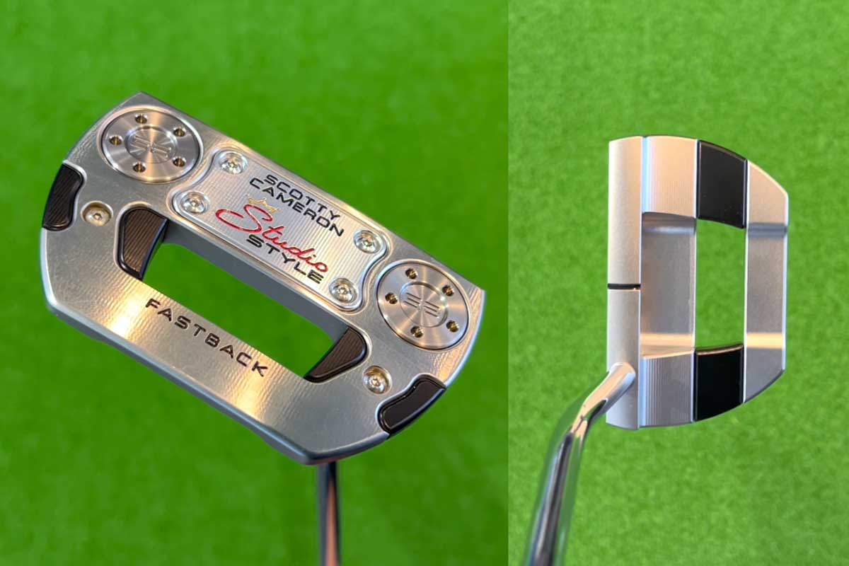 丸みを帯びたミッドマレット「ファストバック」はフェースバランスに近い重心角