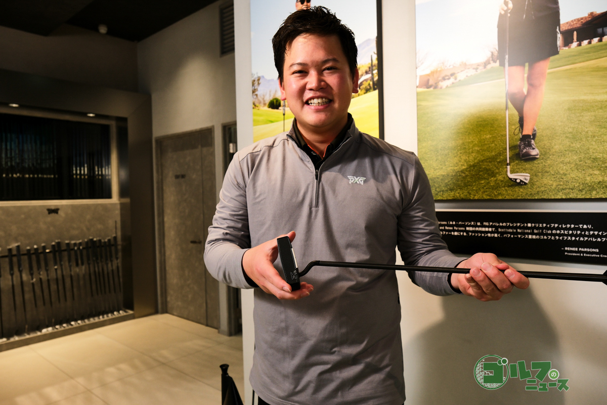 PXGマスターフィッターの秋元悠也さん。「PXG AOYAMA」でさまざまなクラブのフィッティングを行っている