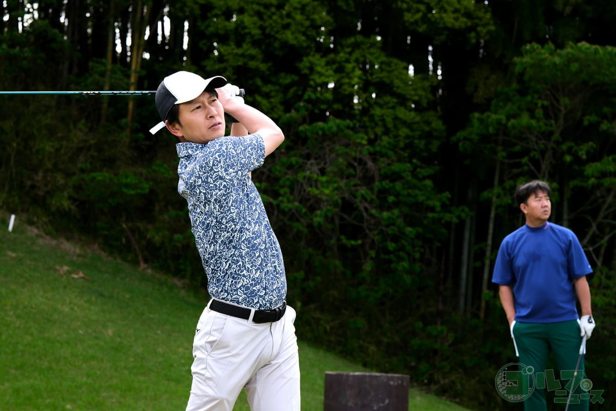 洋服の青山で購入したセットアップとゴルフウエアは、コースでの使用感も抜群に良かった