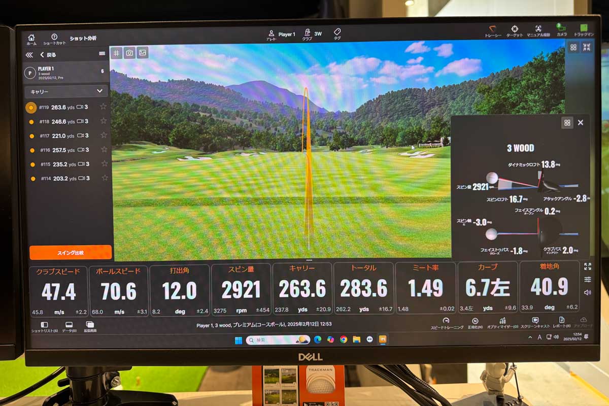 テーラーメイド「Qi35 ツアー」（ウエート前方）の試打データ