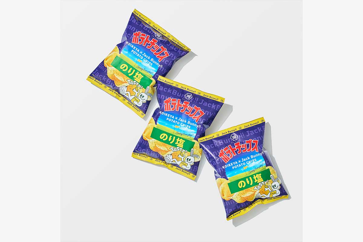オリジナルコラボパッケージの「のり塩」ポテトチップス