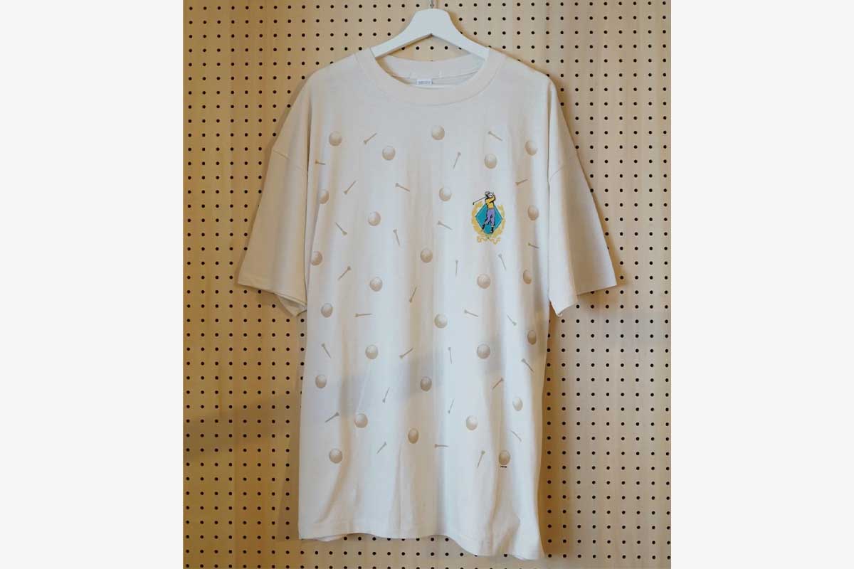 Golf Ball＆Tee Dead Stock T-shirt　8800円（税込み）　NEW VINTAGE GOLF