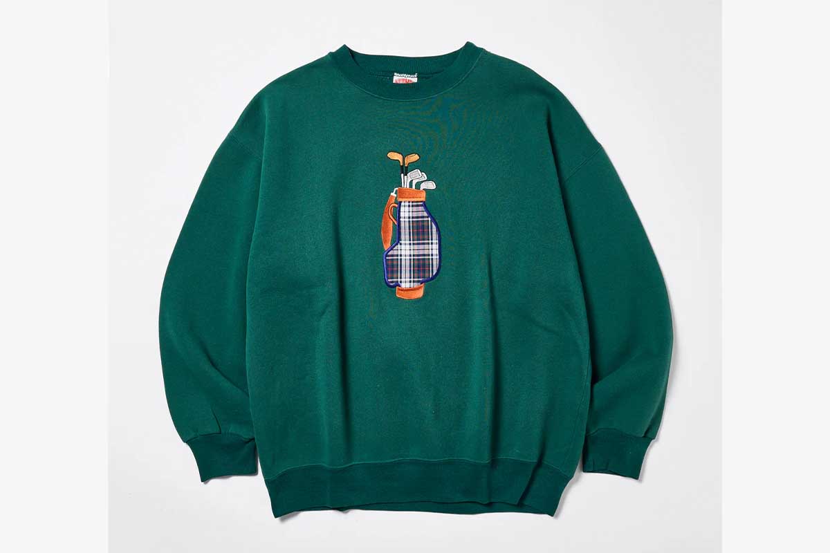 Classic Golf Bag Crew Neck Sweatshirt　7700円（税込み）　NEW VINTAGE GOLF