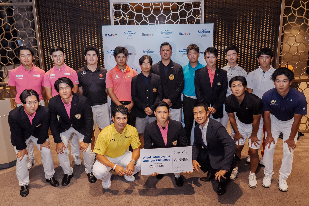 参加者と記念撮影 写真：PGA TOUR