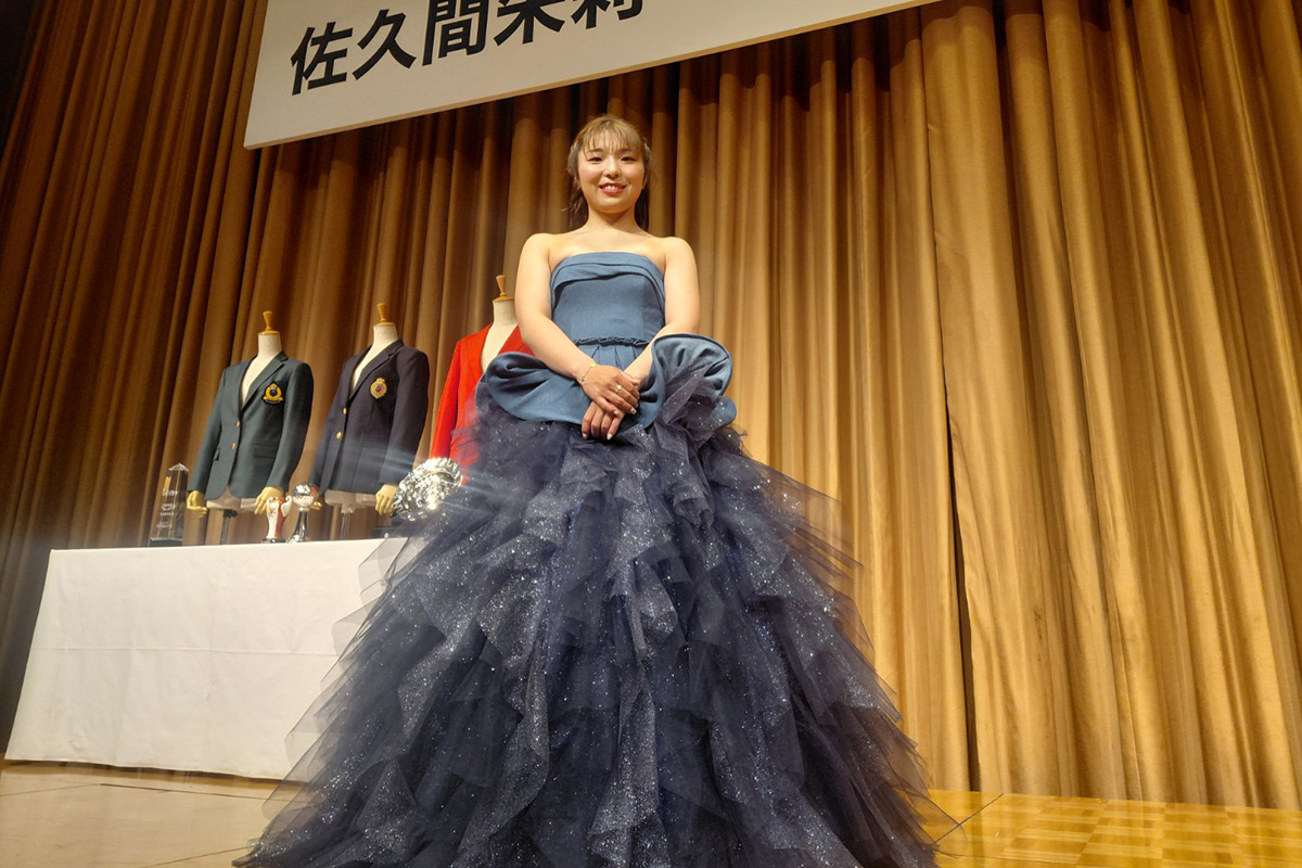 祝勝会でさらなる飛躍を誓った佐久間朱莉