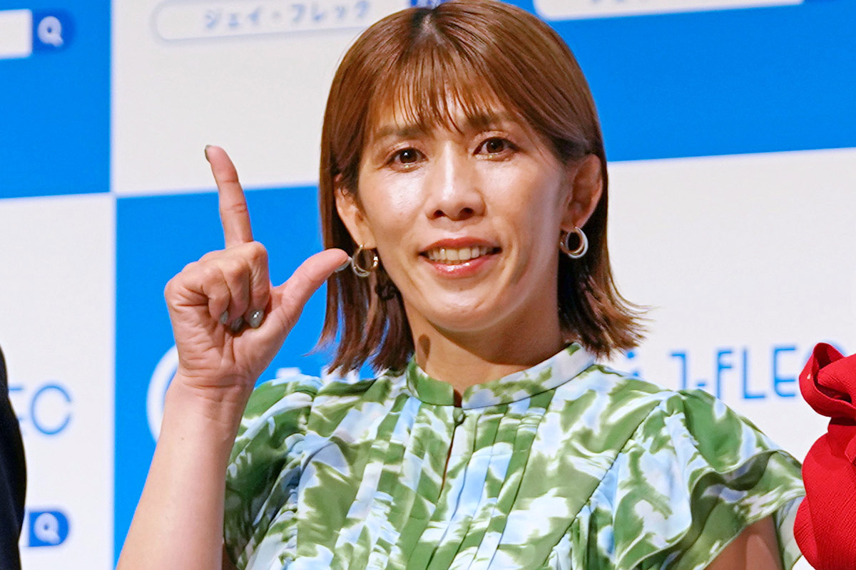 吉田沙保里さん　写真：時事