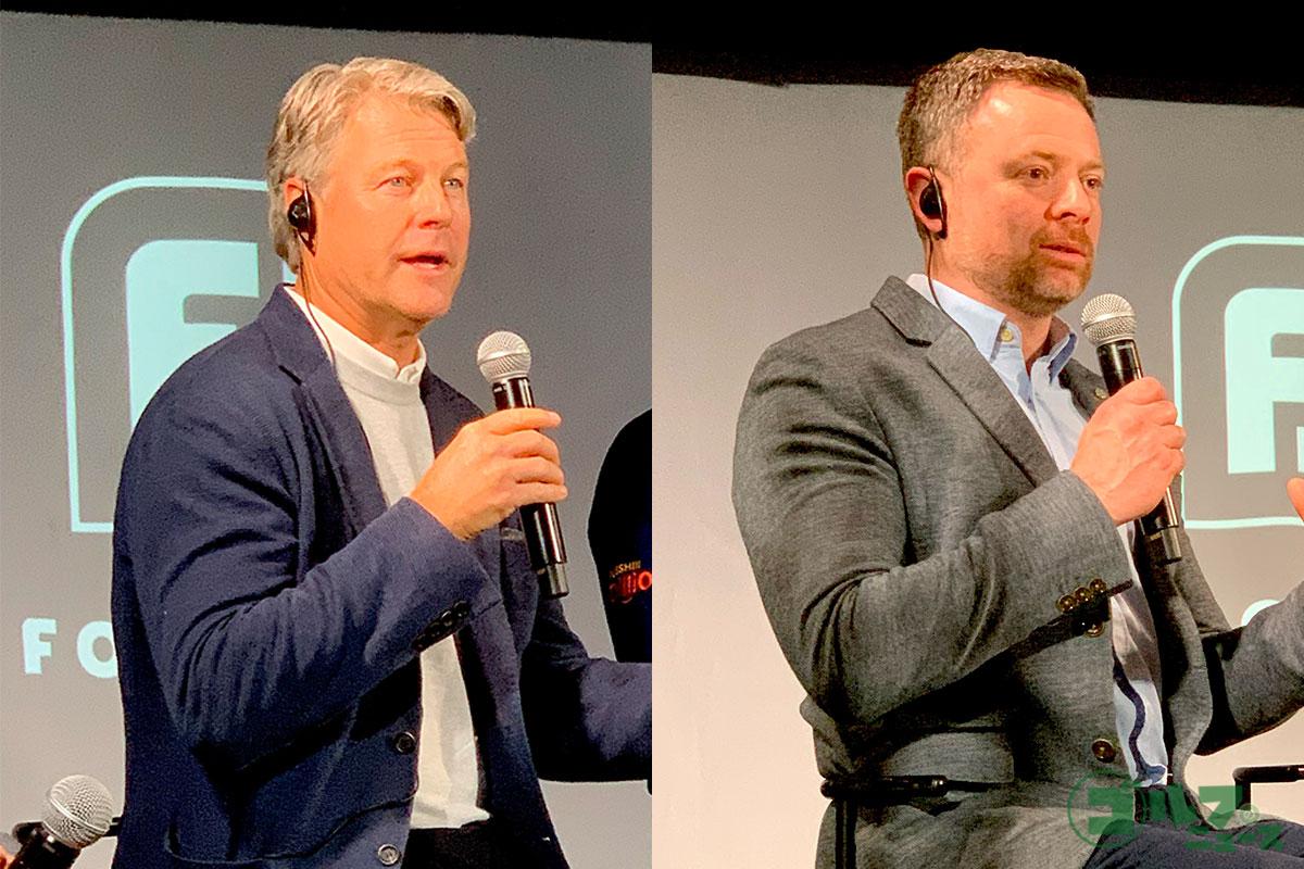 写真左がクリス・リンドナー社長。右がリチャード・フライヤー副社長