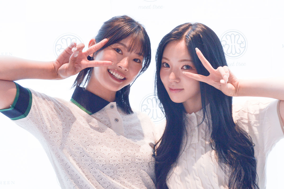 （左から）川崎志穂プロ、イム・ヘジンさん