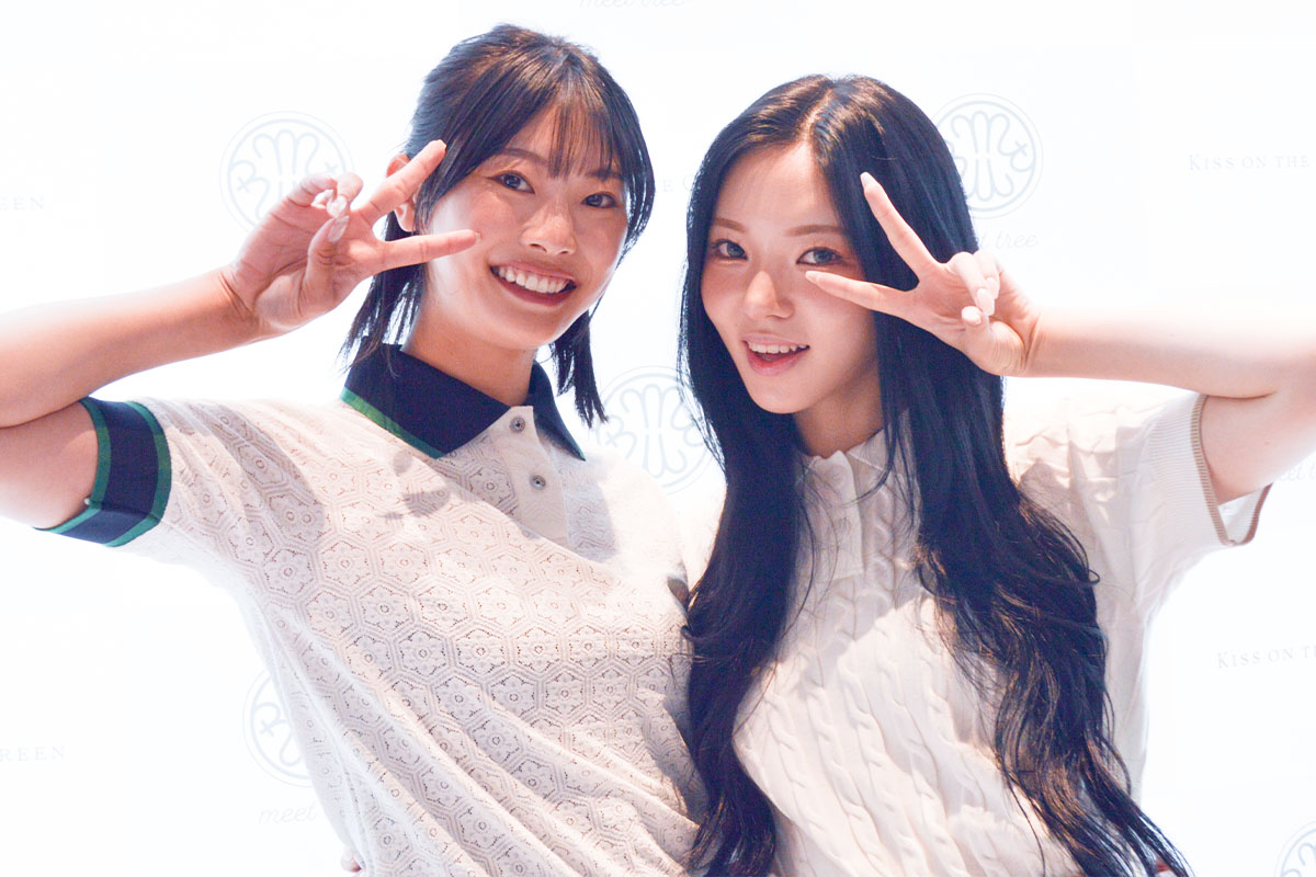 （左から）川崎志穂プロ、イム・ヘジンさん