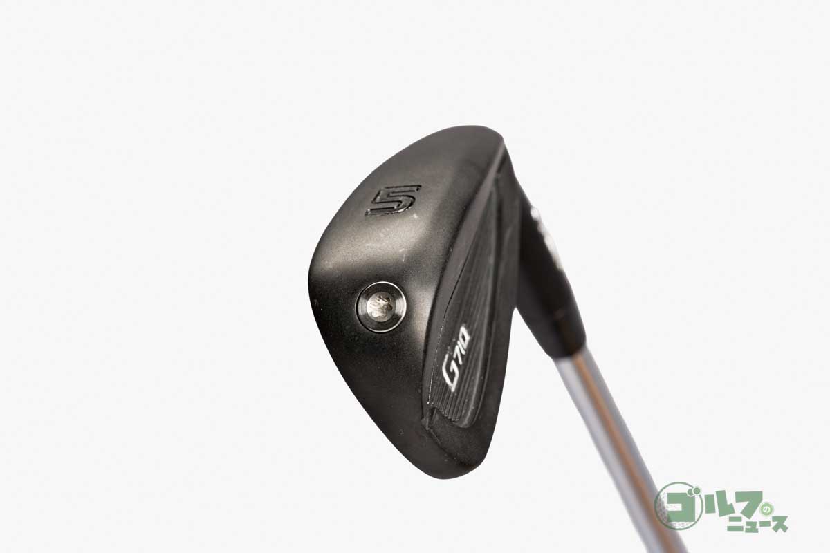 取材時に持ち込まれたピン「G710」の模造品。ヘッドの質感やウエートなどが本物と異なる