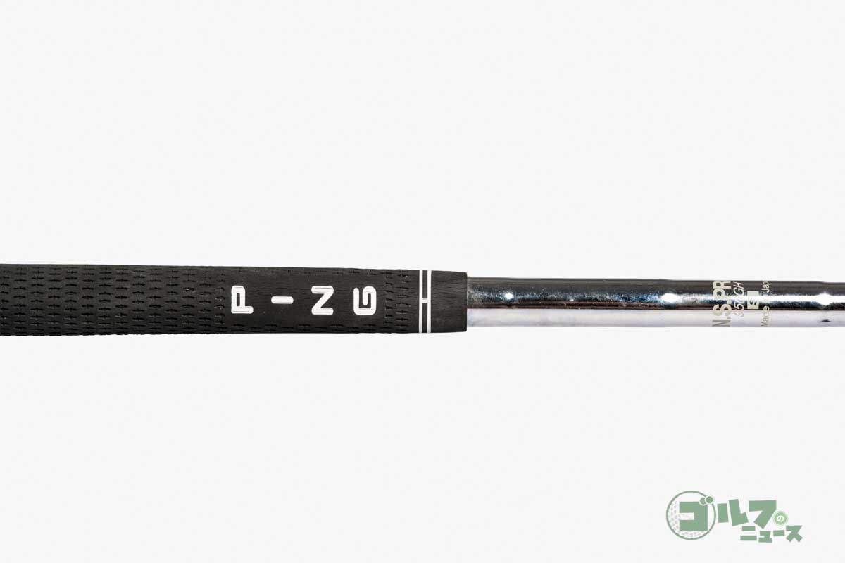 取材時に持ち込まれたピン「G710」の模造品。グリップもニセモノだという