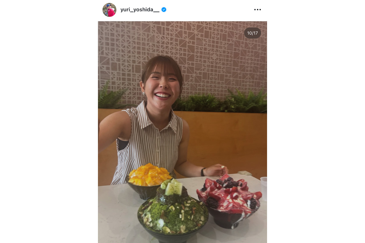 吉田優利のインスタグラム（@yuri_yoshida__）より