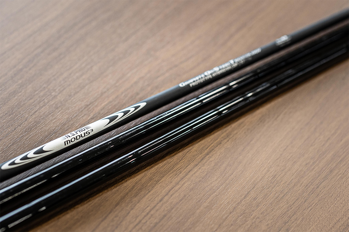 「N.S.PRO MODUS3 HYBRID Graphite On Steel Technology」のプロトタイプ[写真：角田慎太郎]