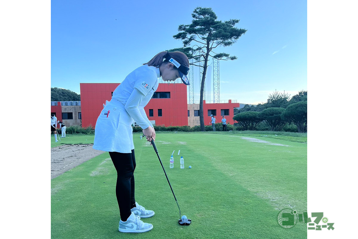 韓国2部「ドリームツアー」で奮闘する鈴木愛佳子　写真：本人提供