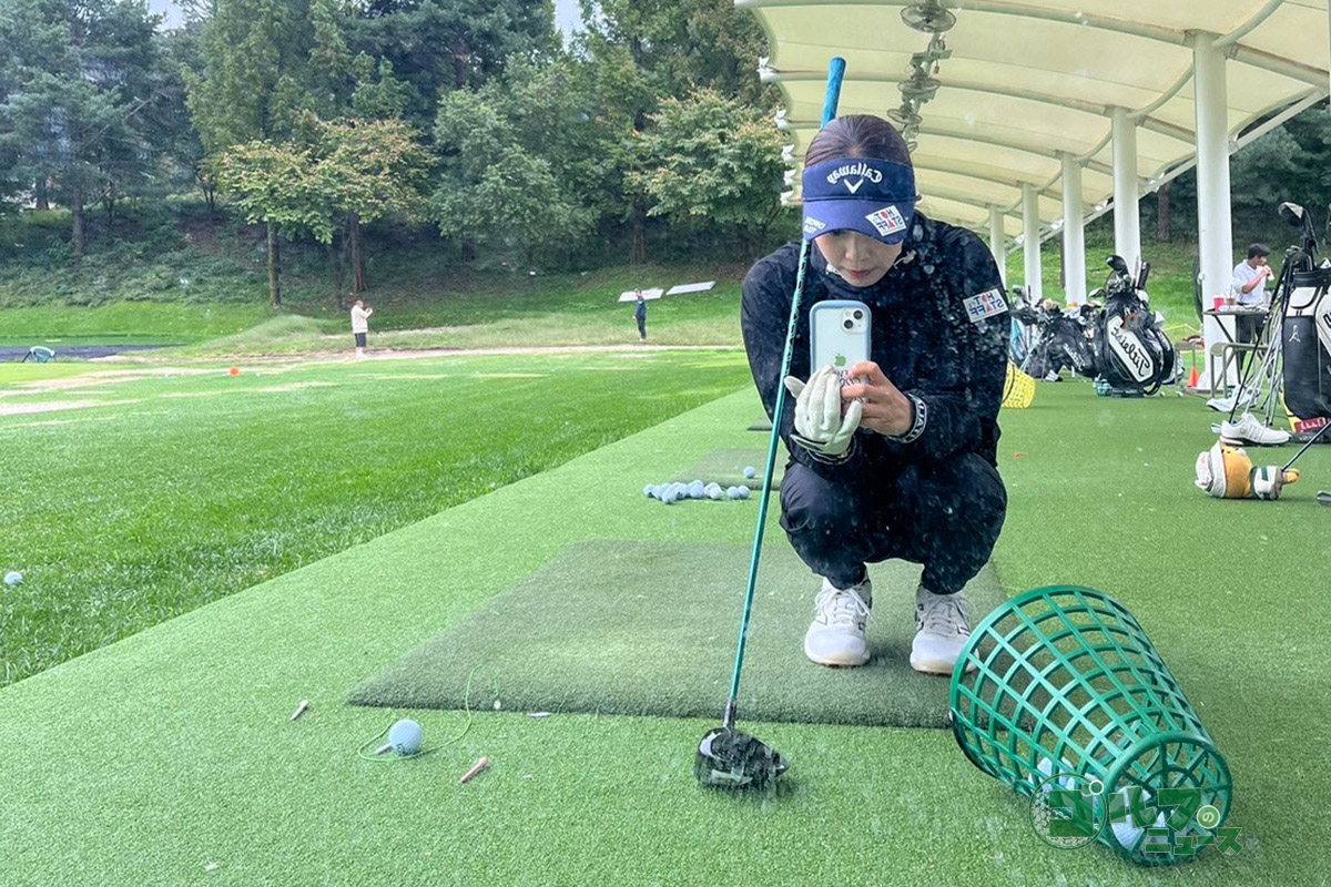 韓国2部「ドリームツアー」で奮闘する鈴木愛佳子　写真：本人提供