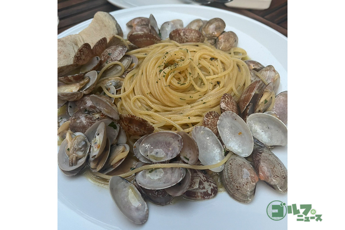群山（クンサン）で行われる試合の時に毎日通って食べたというボンゴレ　写真：本人提供