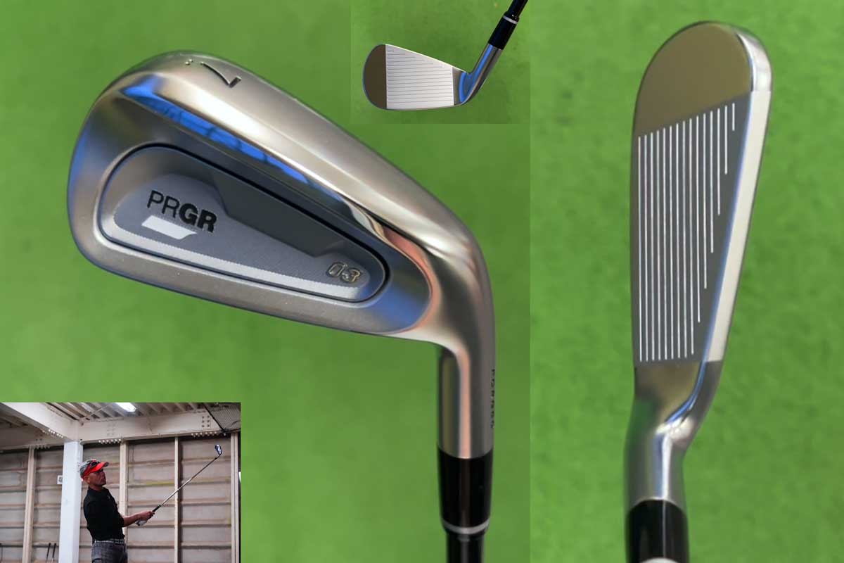 前作よりもすっきり小顔になった新「03」アイアンは、軟鉄鍛造の打感とストロングロフトの長所を両立させた"狙える"飛び系モデル