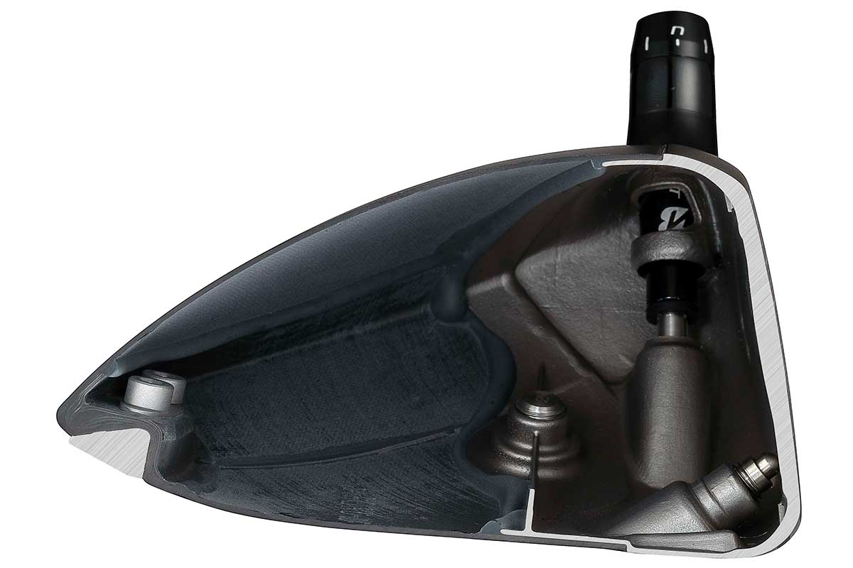 「カーボンセミモノコックボディ」「SP-COR（サスペンションコア）」といったブリヂストン独自の技術が満載