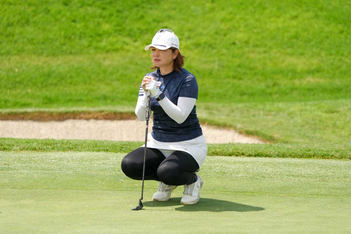 日本勢最上位の10位に食い込んだ久保樹乃（写真は3日目）　写真：USGA提供