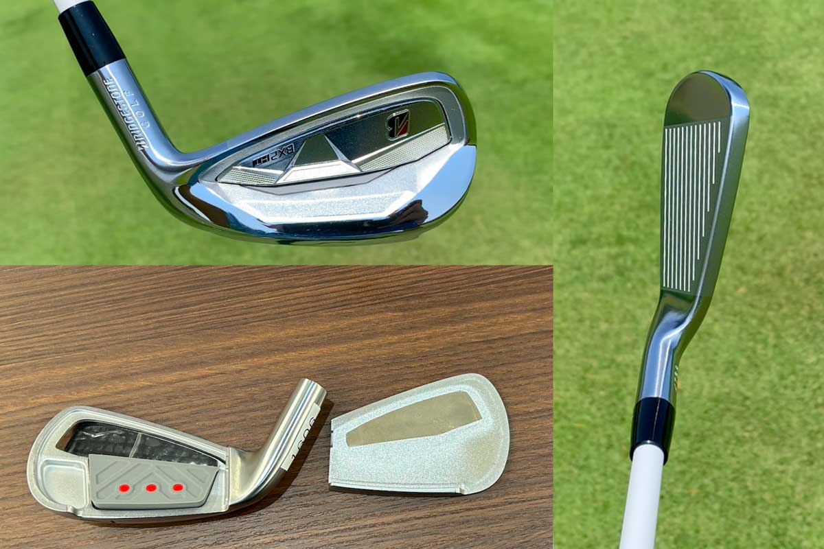 「高強度L字フェース」をはじめ、反発と打感をコントロールする高度の異なる樹脂「NEWサスペンションコア」、幅広ソールながら抜けのよさを追求した「3面ソール＋デュアルカットソール」など、複合ボディーの中にテクノロジーがぎっしりと詰め込まれている