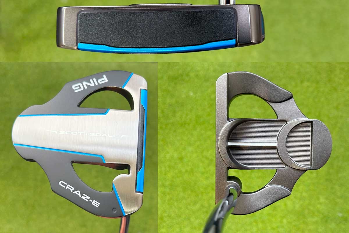G440シリーズ同様にタイムレスブルーを差し色にあしらった「スコッツデールCRAZ-E」パターは、「G440 MAX」ドライバーを彷彿させる圧倒的な寛容性と直進性が特長