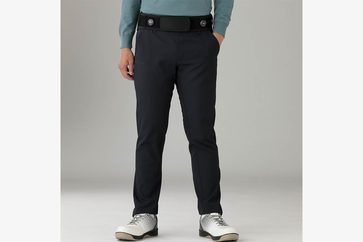 EARETCH ストレッチカルゼパンツ（ネイビー） 軽さと暖かさ、秋の万能パンツ  ¥23,100(税込)　画像：ミドリ安全株式会社