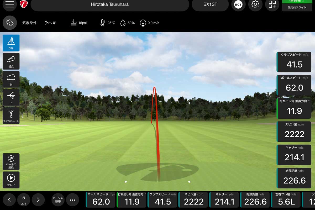 「BX1ST」の試打データ