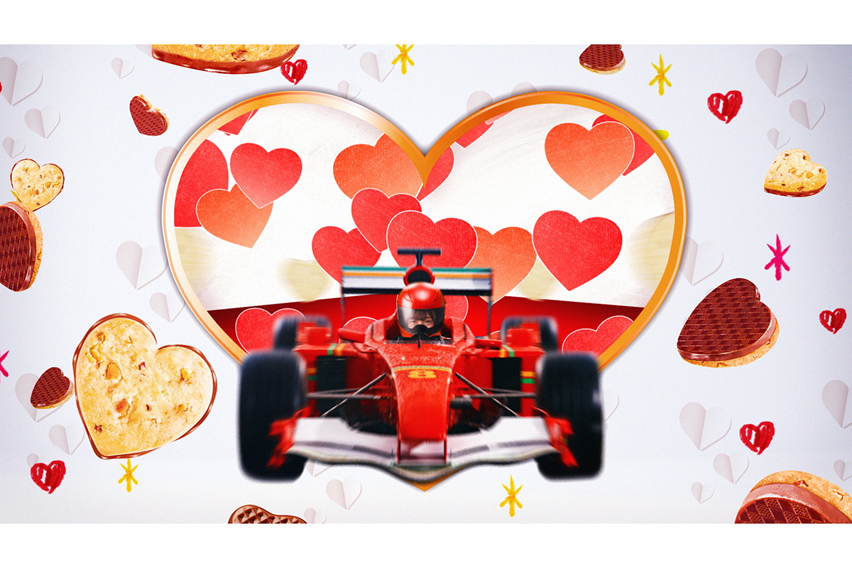 菅沼菜々出演の不二家「ハートチョコレート」新CM　(C)FUJIYA CO.,LTD.