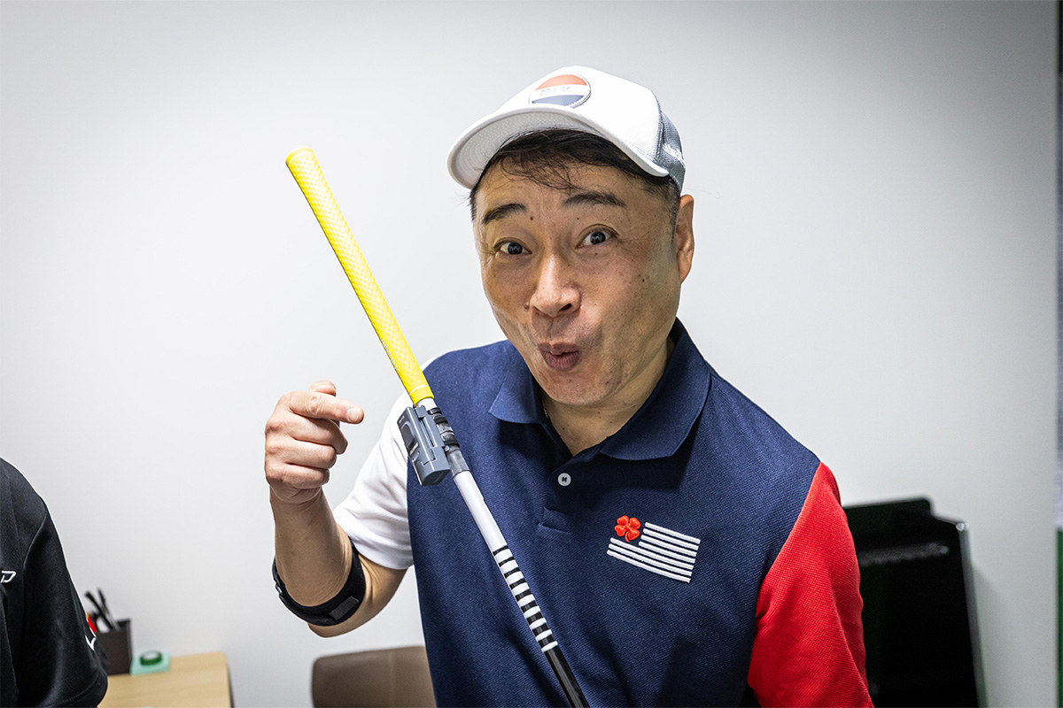 シャフトのしなりを計測するセンサーが内蔵された「SLAP」[写真：角田慎太郎]