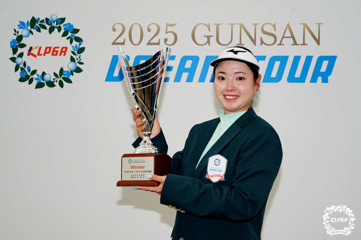 韓国女子2部のドリームツアーで日本人初優勝を遂げた今綾奈　写真：KLPGA提供