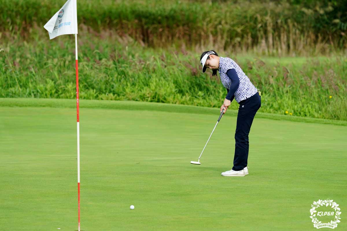 韓国女子2部のドリームツアーで日本人初優勝を遂げた今綾奈　写真：KLPGA提供