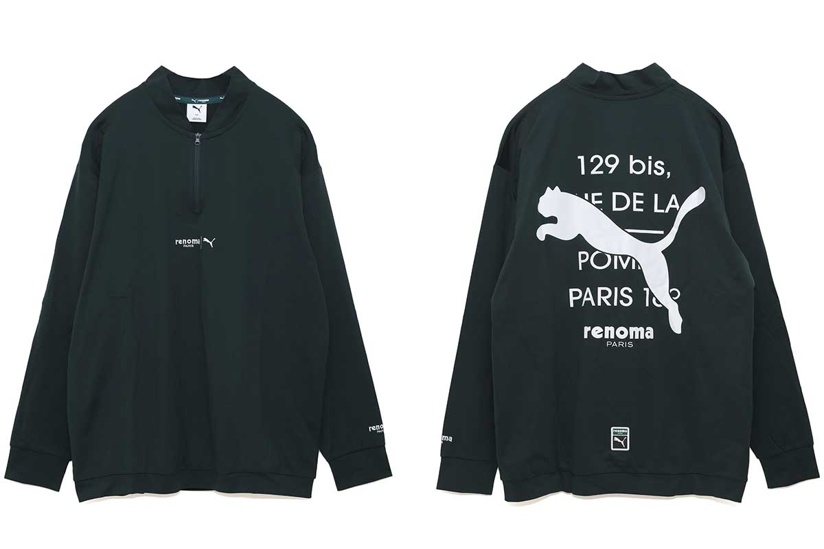 ゴルフRXPバックプリント1/4ジップ　1万8000円（税抜き）