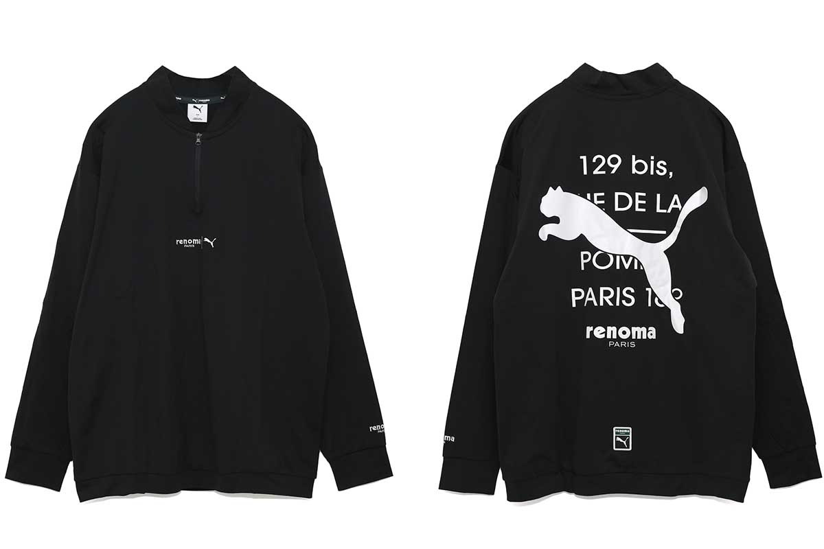 ゴルフRXPバックプリント1/4ジップ　1万8000円（税抜き）