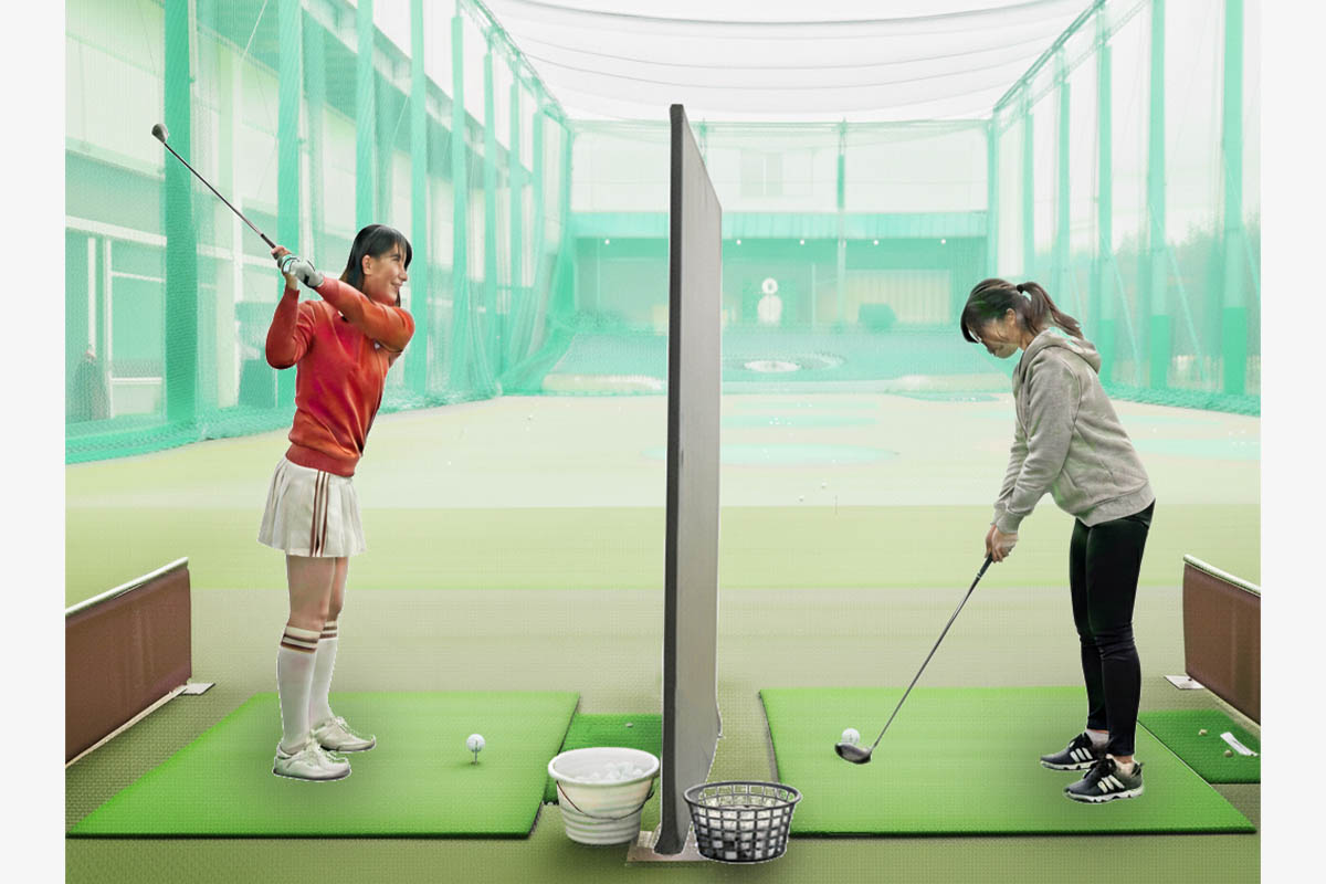 「スイングチェックミラー」使用イメージ　画像：スリーナイン島野株式会社