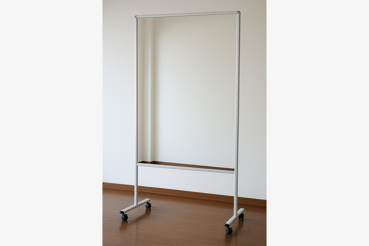 「スイングチェックミラー」製品イメージ　画像：スリーナイン島野株式会社