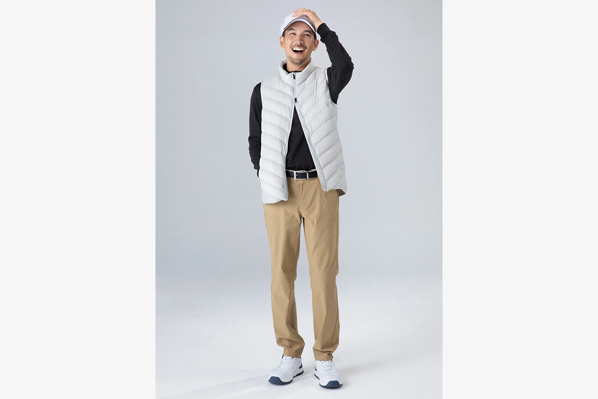 防寒性と軽量性を兼ね備えたダウンアイテムをメインとしたスタイル　写真：株式会社アルペン