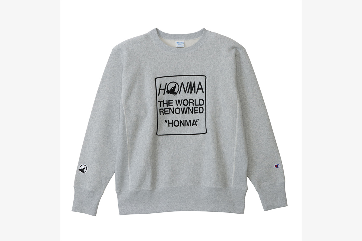 CREW NECK SWEATSHIRT  カラー：オックスフォードグレー、ブラック、ネイビー、オートミール  サイズ：M,L,XL  価格：18,700円(税込)　写真：チャンピオン